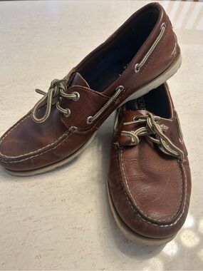 Sperry Brown Leather Two-Eye Boat Shoes